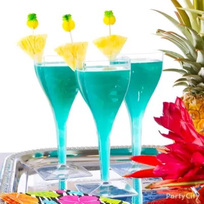 Tropical Blue Hawaiian Cocktail Recipe Luau Cocktail Ideas Luau