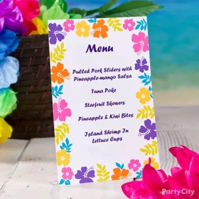Tropical Party Invitation Idea Luau Food Ideas Luau Party Ideas
