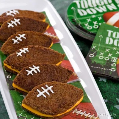 Football Grilled Sandwiches Idea Party City