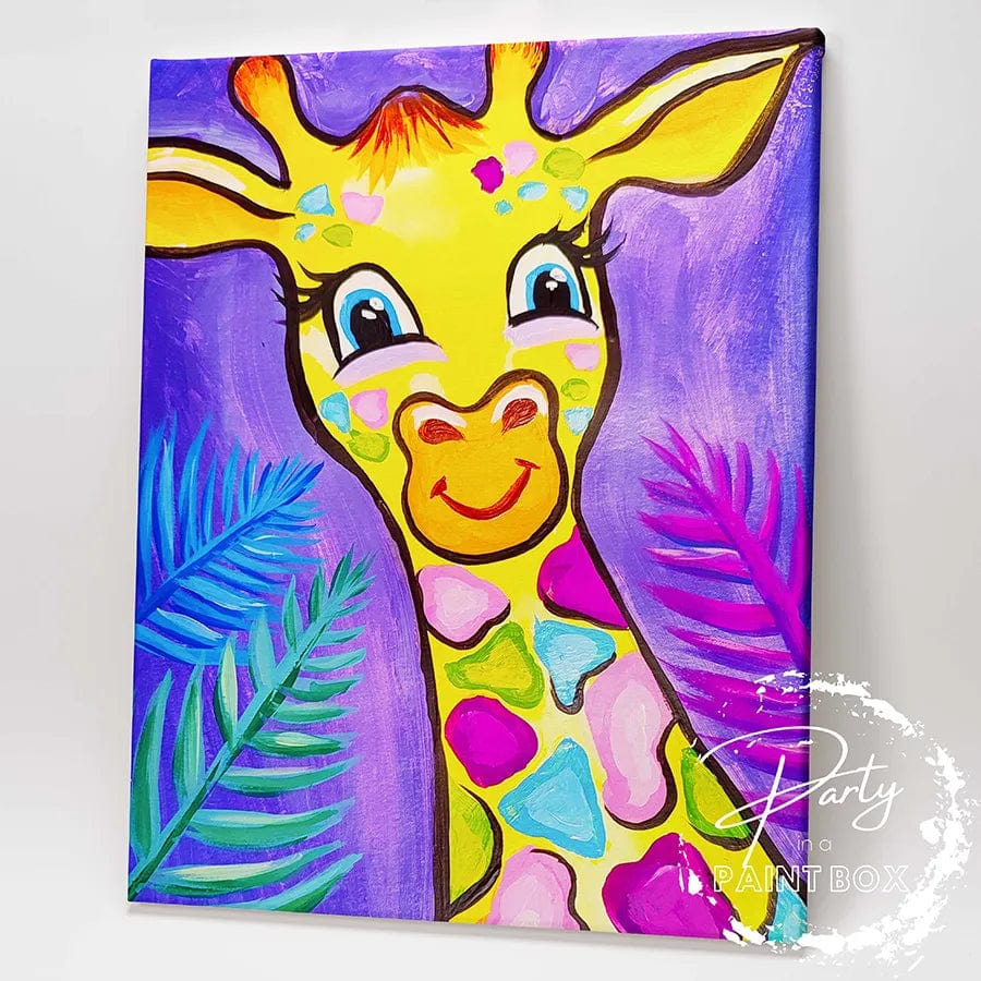'Peek A Boo Giraffe' Painting Pack Party in a Paint Box