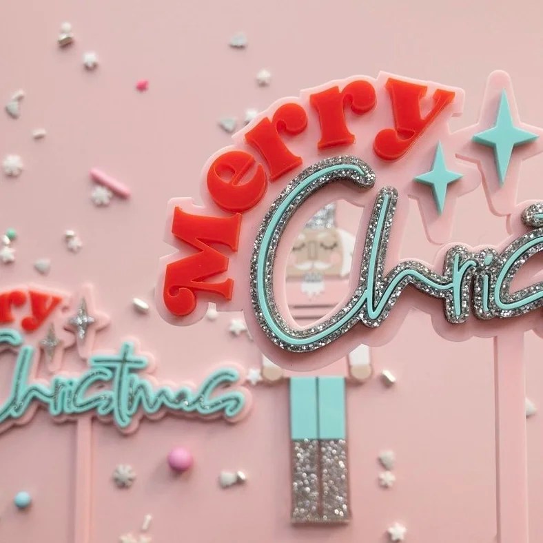 Merry Christmas Topper Party Kracker Shop