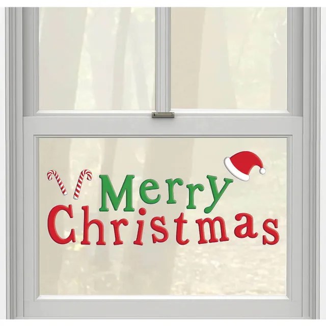 Merry Christmas Gel Window Clings Peci Australia Pty Ltd