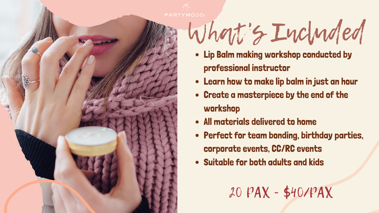 Virtual Lip Balm Making Hosted by PartyMojo