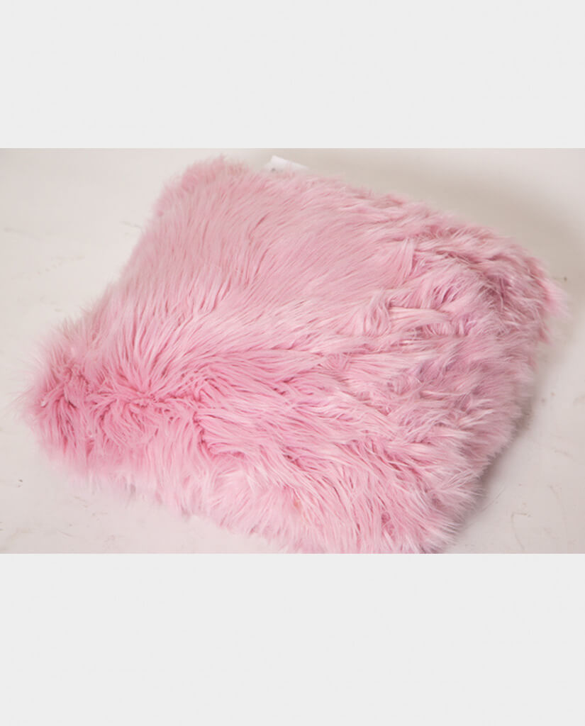 Faux Fur Pink Throw Pillow Party On Demand Los Angeles Party Planner