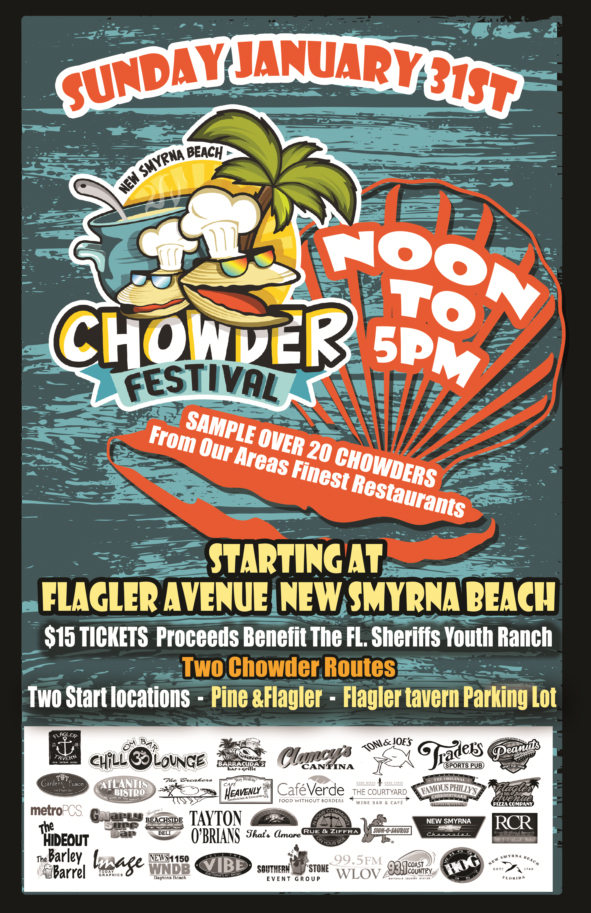 2023 okanogan valley fiber festivclam chowder festival 2023 NSB Chowder Fest PARTY ON FLAGLER