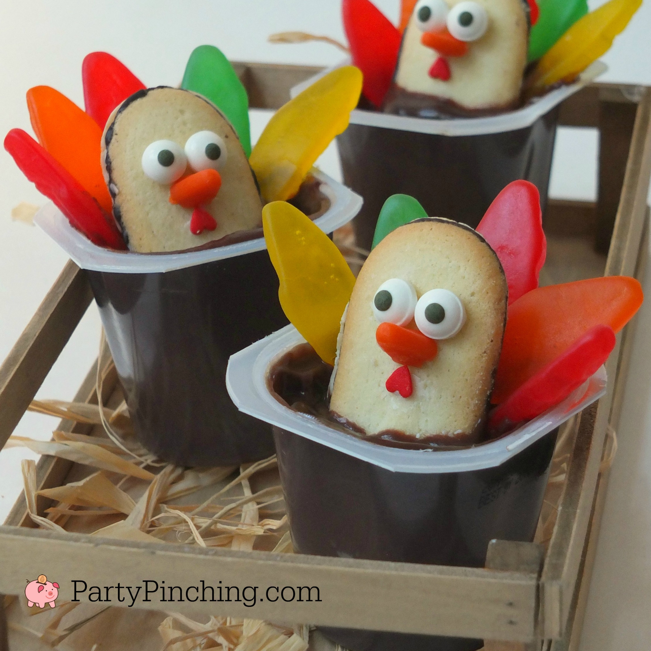 TURKEY PUDDING CUPS Party Pinching