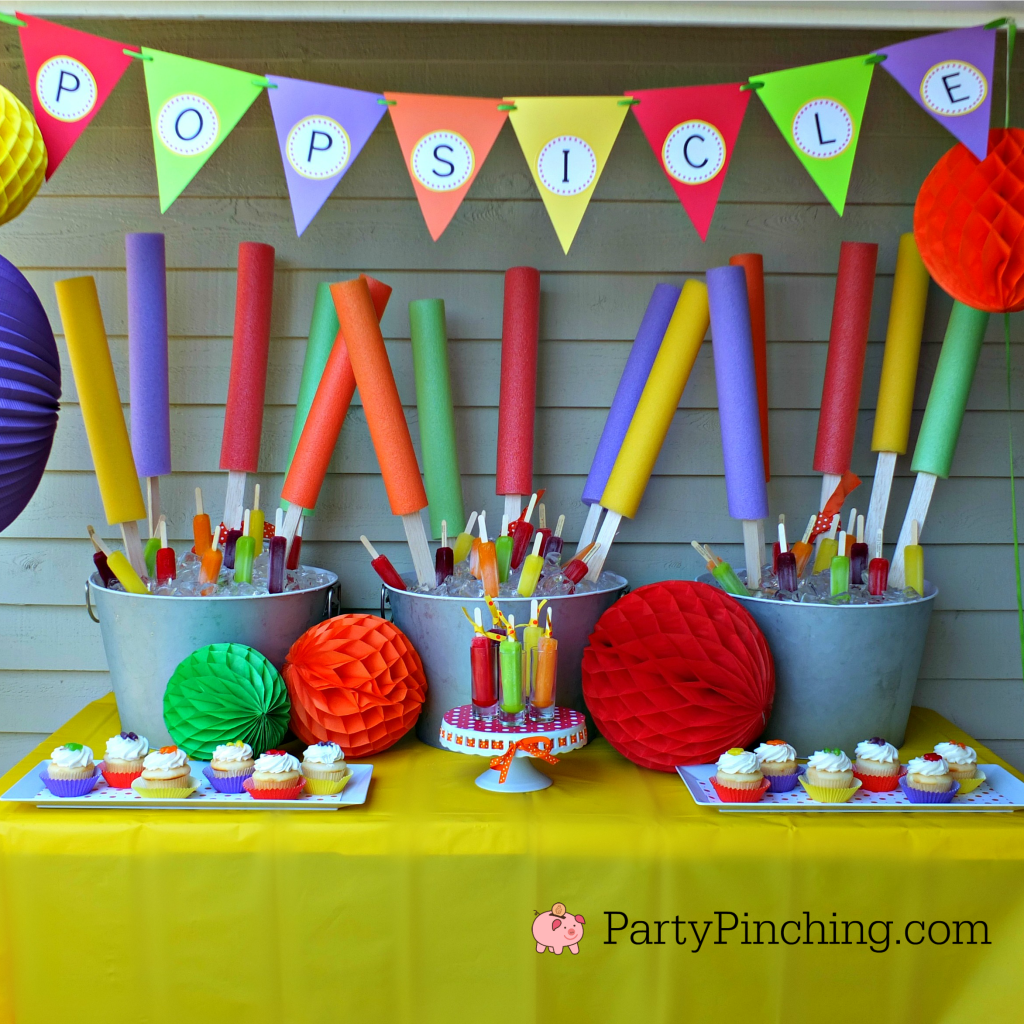 Popsicle Party summer party ideas popsicle cupcakes easy summer treats