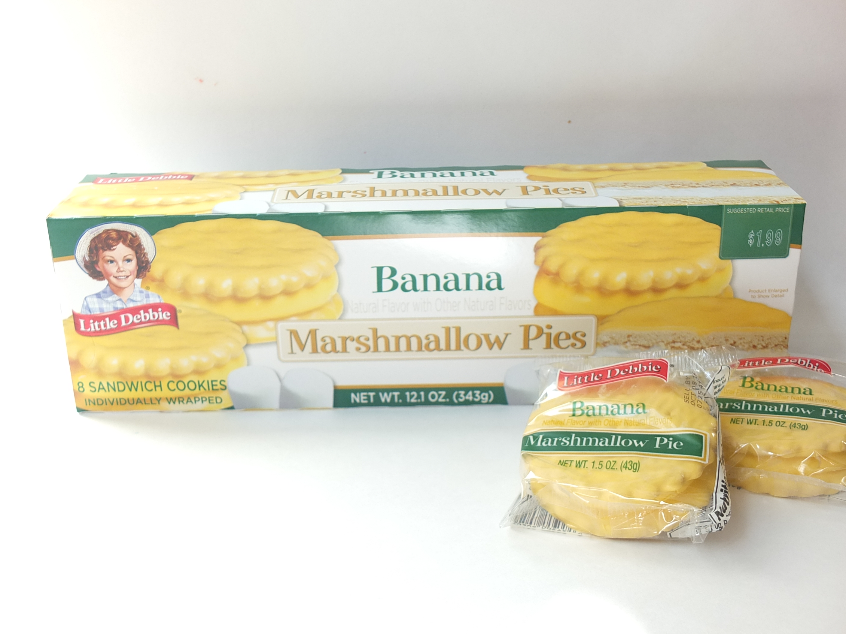 Pikachu banana marshmallow pies, Little Debbie Banana Marshmallow Pie