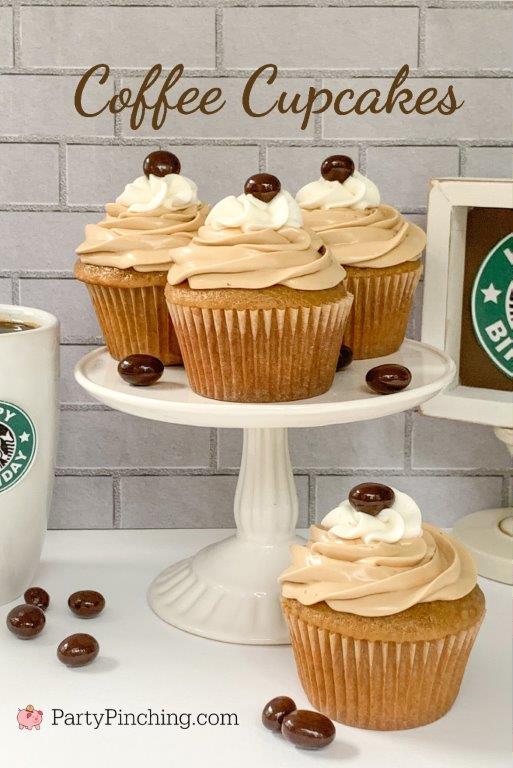 coffee cupcakes, best easy coffee cupcake recipe, box mix coffee cupcake