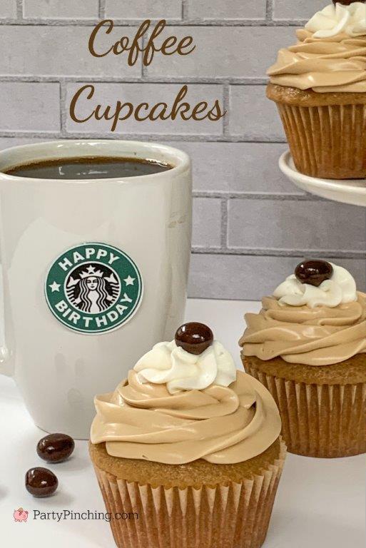 coffee cupcakes, best easy coffee cupcake recipe, box mix coffee cupcake