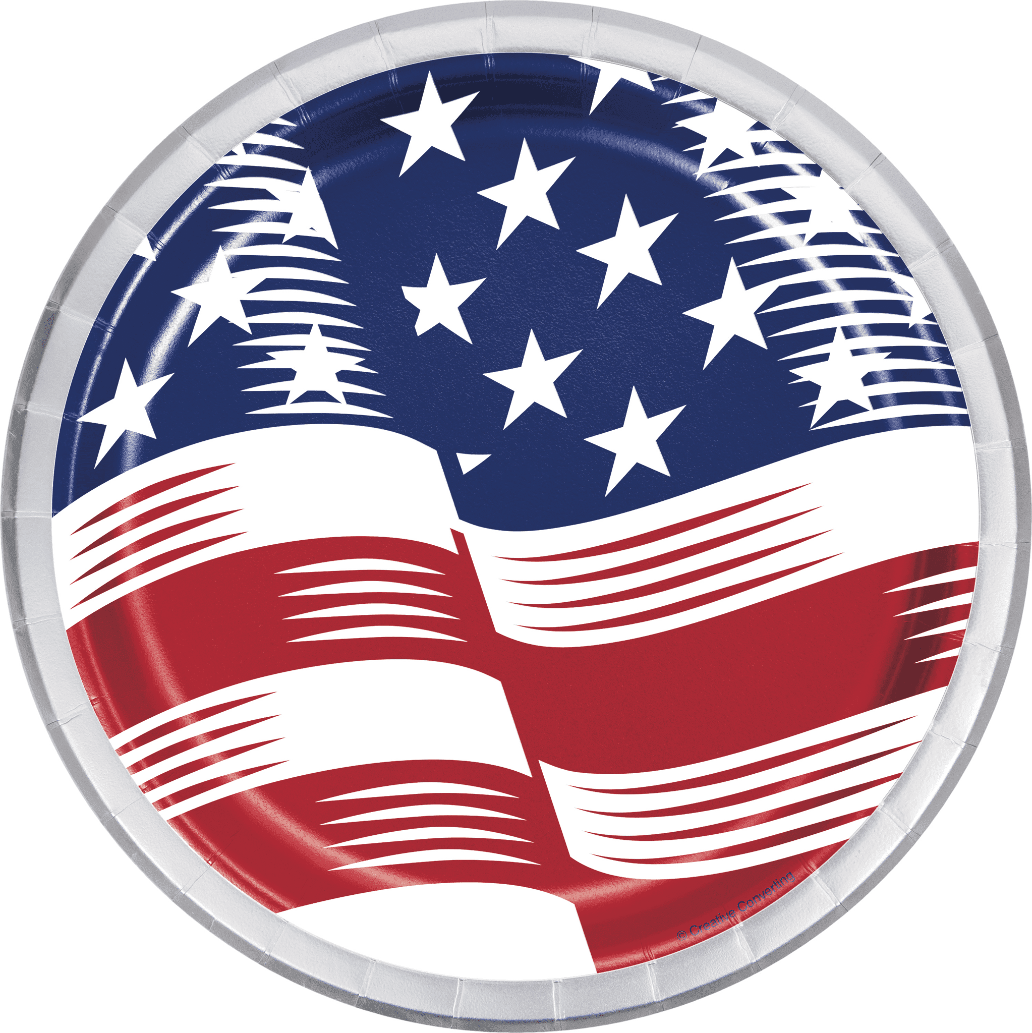 Shining Flag 4Th of July Dessert Plates The Party Place