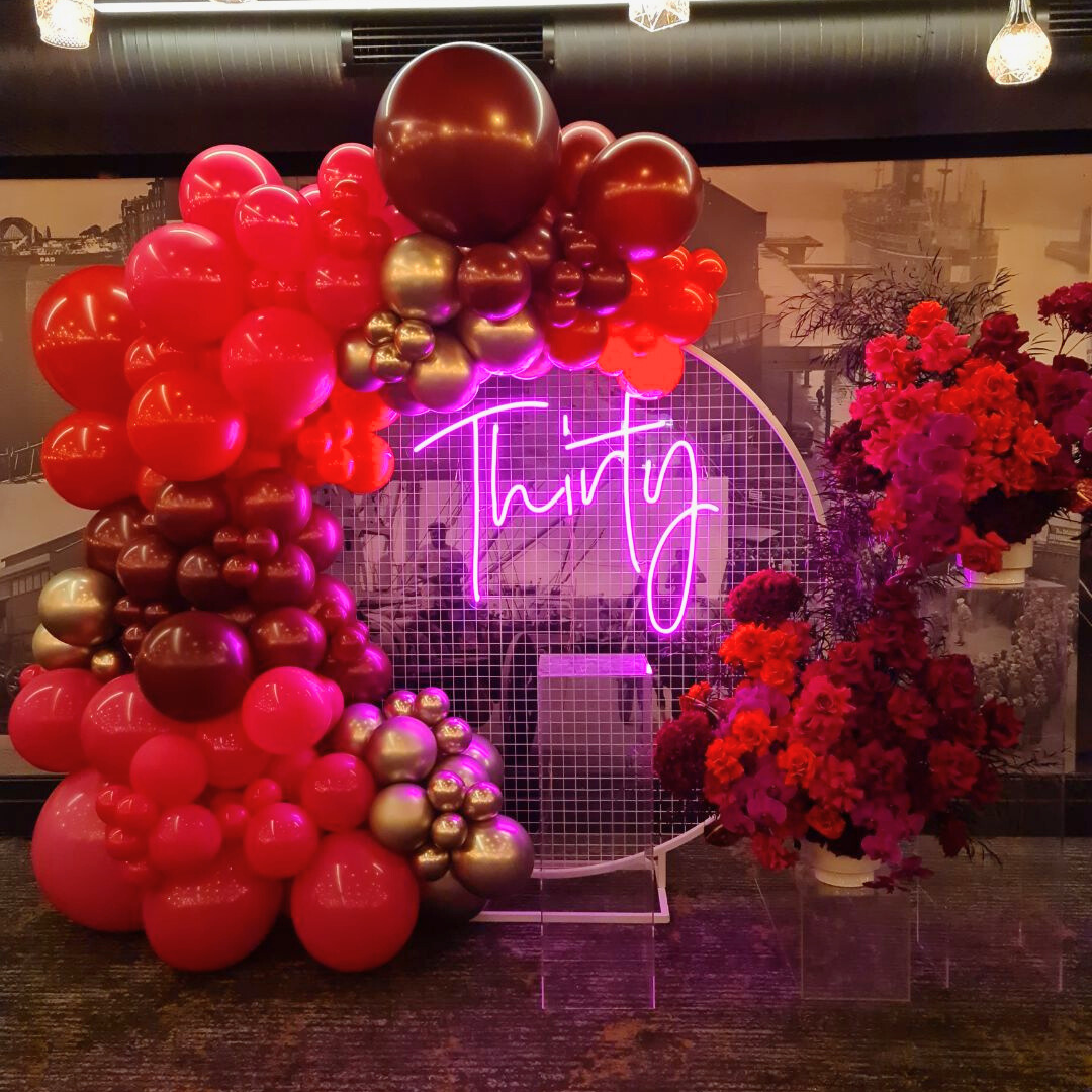Thirty Neon Sign Hire Party Splendour