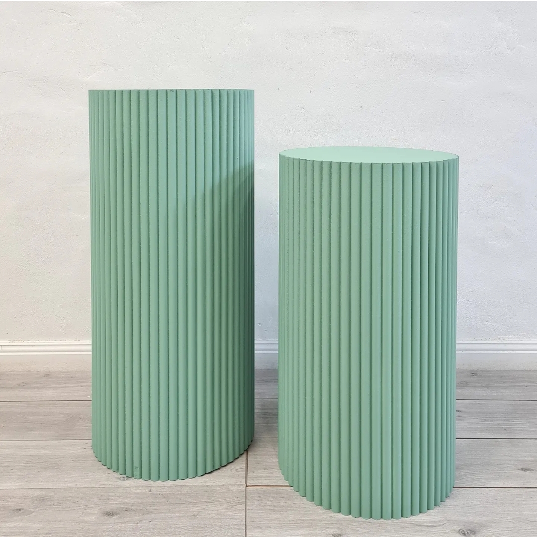 Sage Ripple Plinths Party Splendour