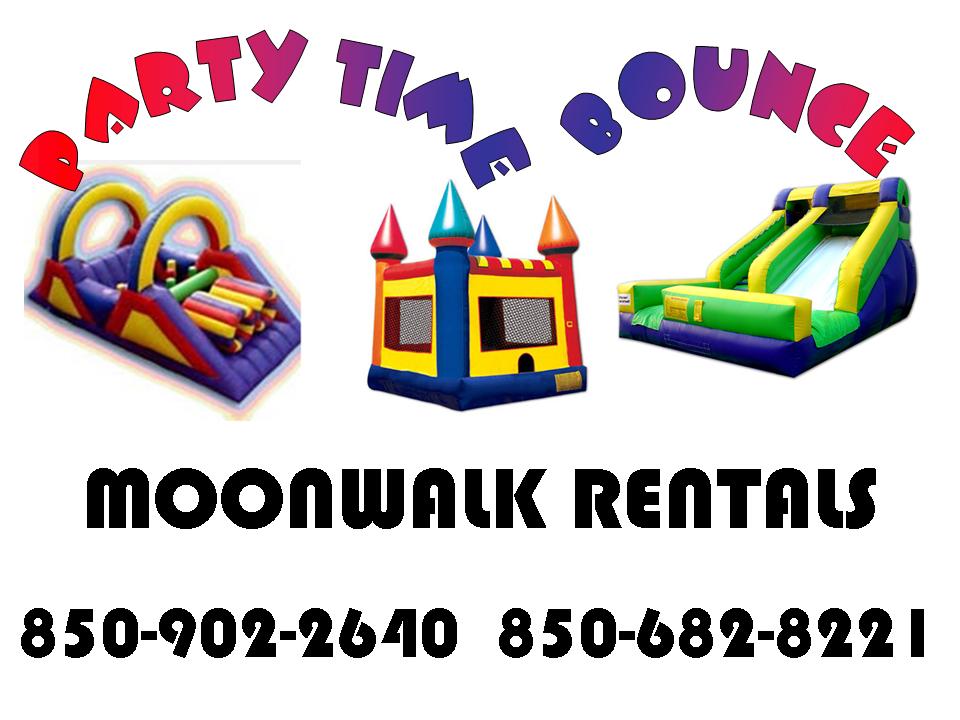Party Time Bounce LLC Inflatable Moonwalks! Okaloosa Walton County Best