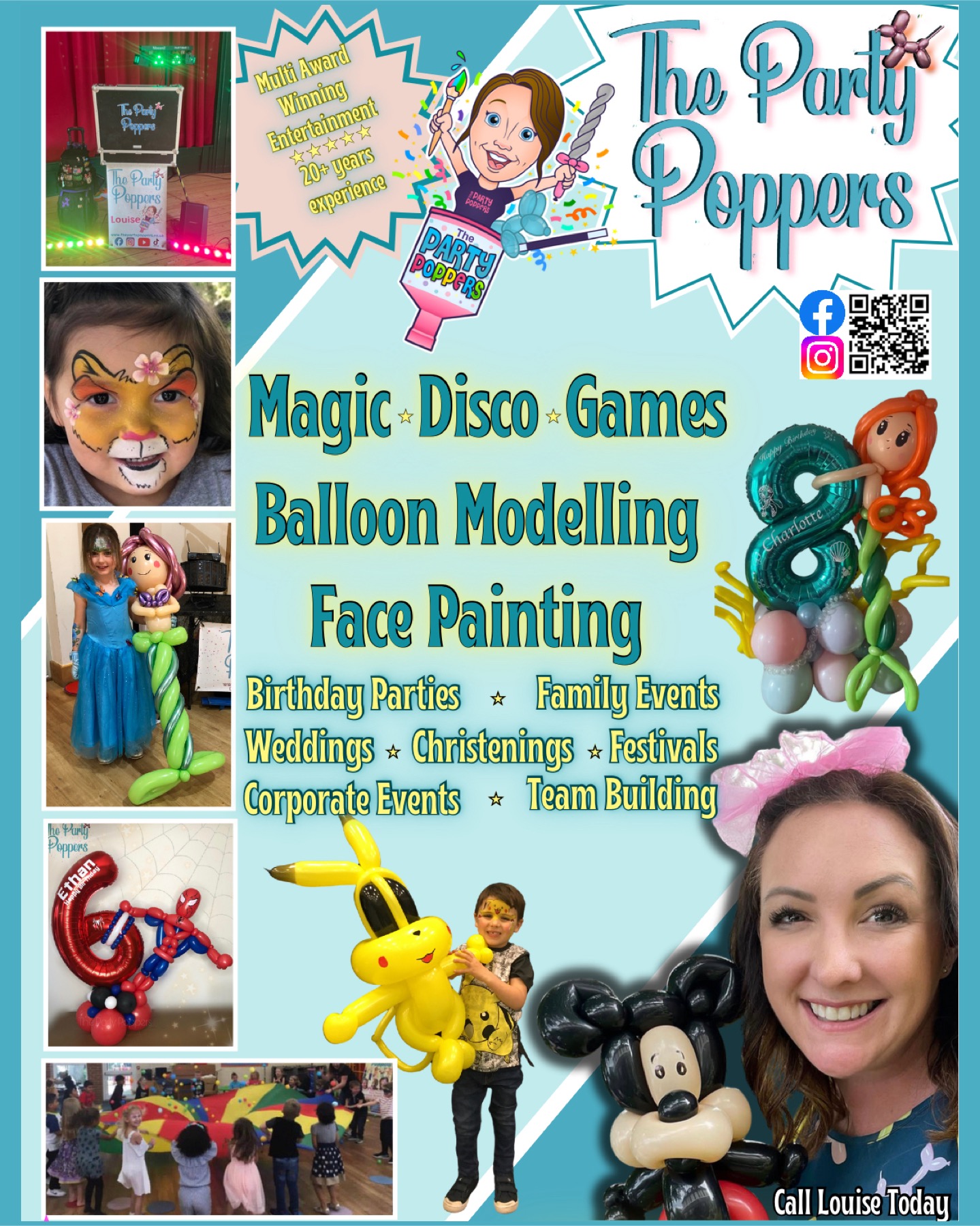 The Party Poppers Balloons & Entertainment In Buckinghamshire