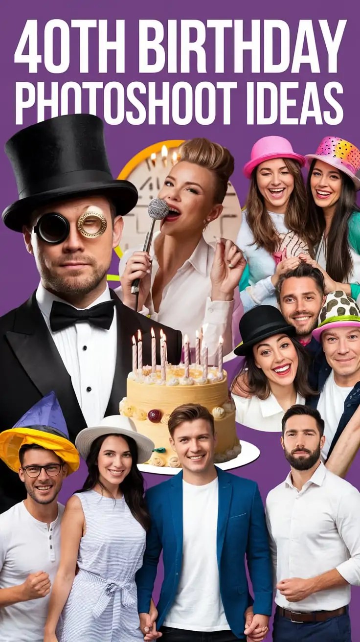 40th Birthday Photoshoot Ideas Creative and Fun Concepts