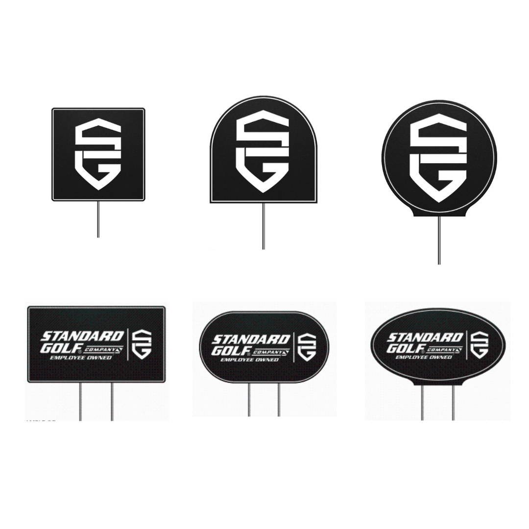 Custom Deluxe Tee Markers Standard Golf Par West Turf