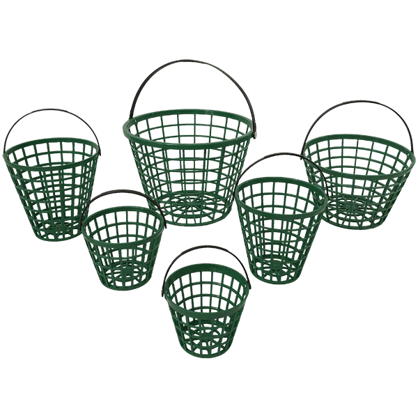 Plastic Driving Range Golf Baskets 6 Sizes & 3 Colors Available!