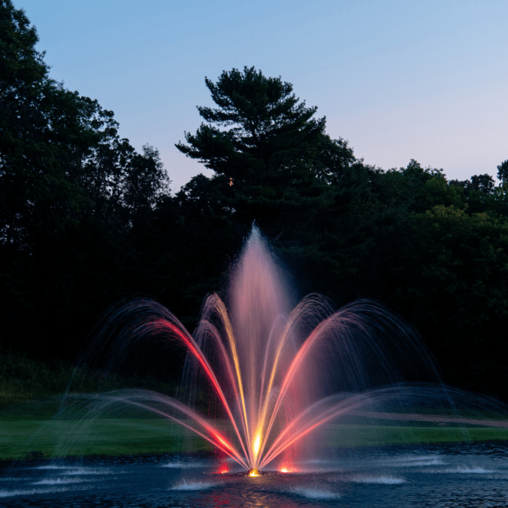 RGBW LED Waterglow Fountain Light Kits Par West Turf