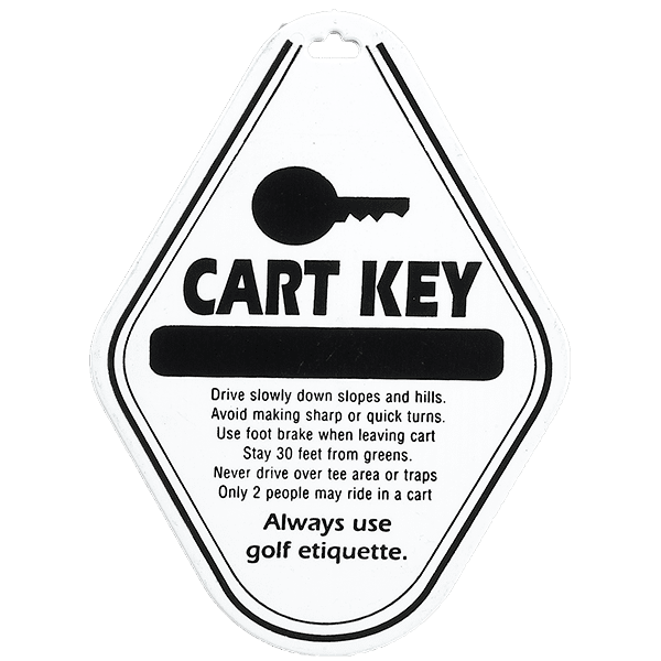 Golf Cart Key Tags Par West Turf