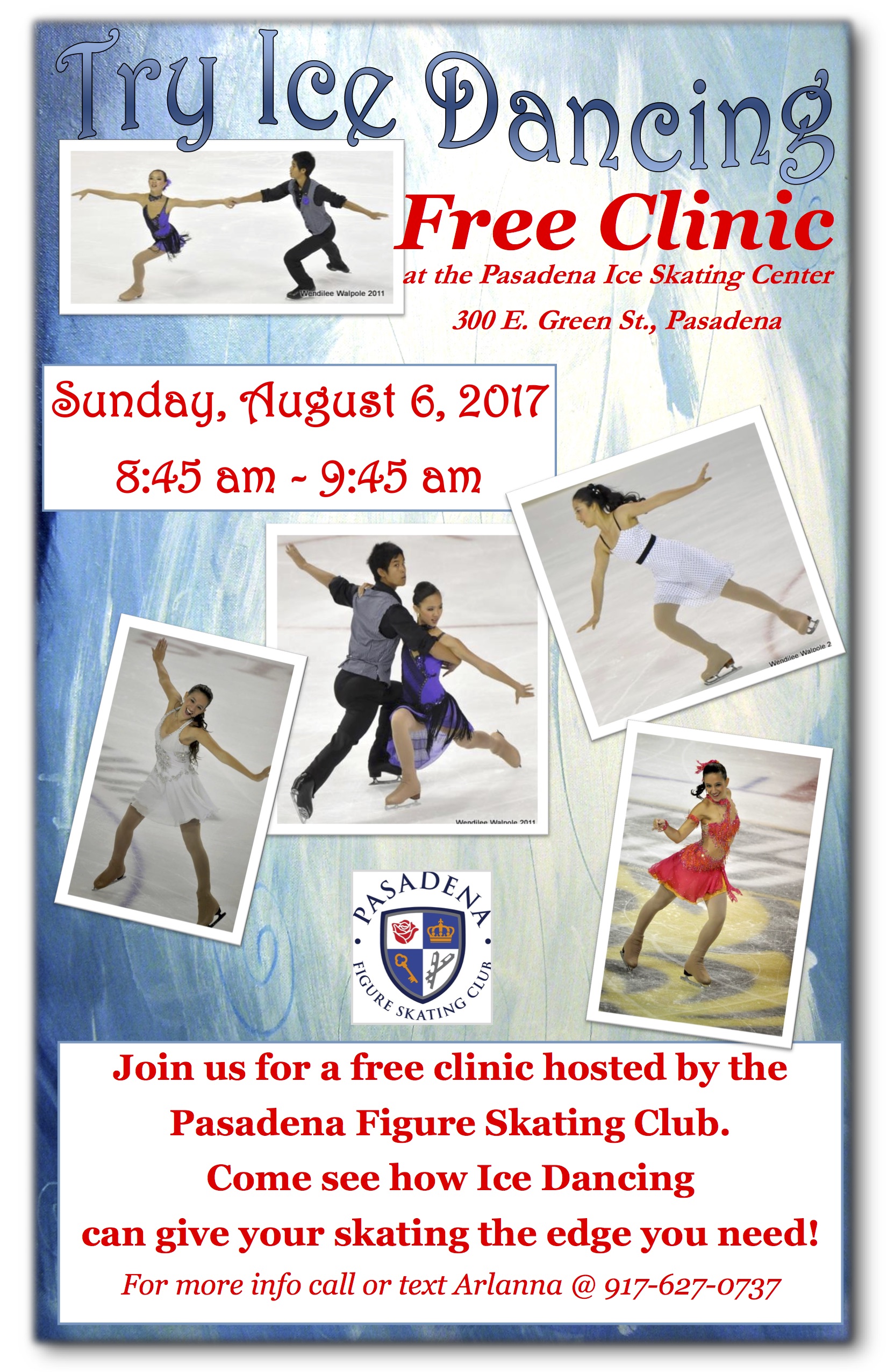 PFSC Ice Dance Clinic Pasadena Figure Skating Club