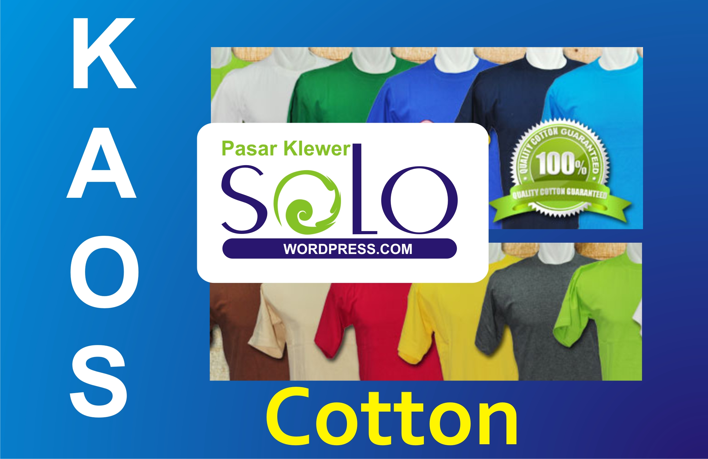 kaos polos grosir pasar klewer solo