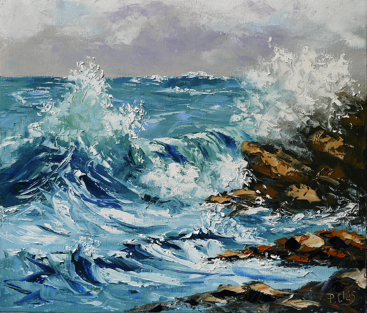 Dessin Et Peinture Video 1833 La Mer Houleuse Peinture A L