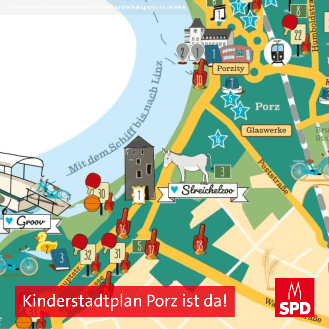 Porz Karte Kinderstadtplan für unser Porz Pascal Pütz