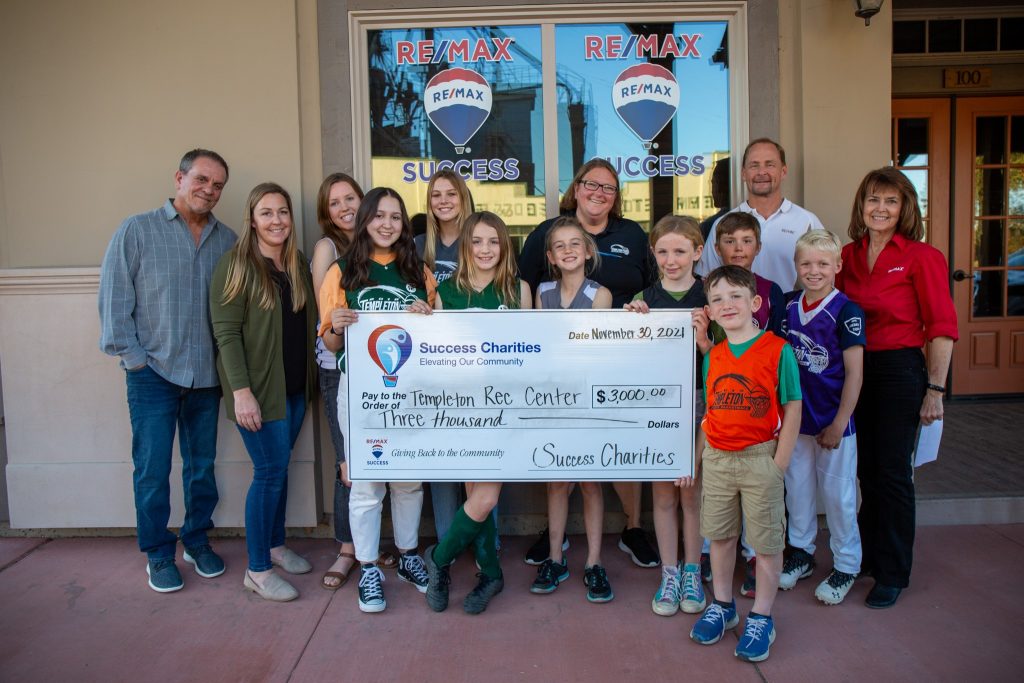 Templeton Recreation’s Youth Basketball Program Receives 3,000 Via RE