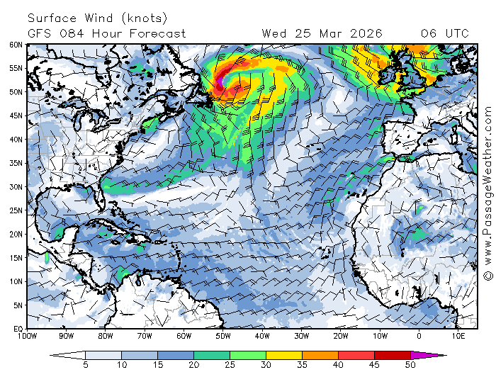 Les Défis De Voyager Dans L'atlantique COTWEB Météo Atlantique