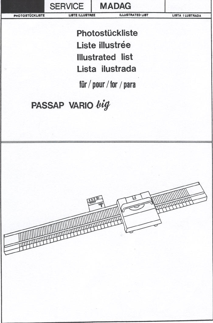 Diagrams & Numbers VARIO Big • PASSAP CANADA