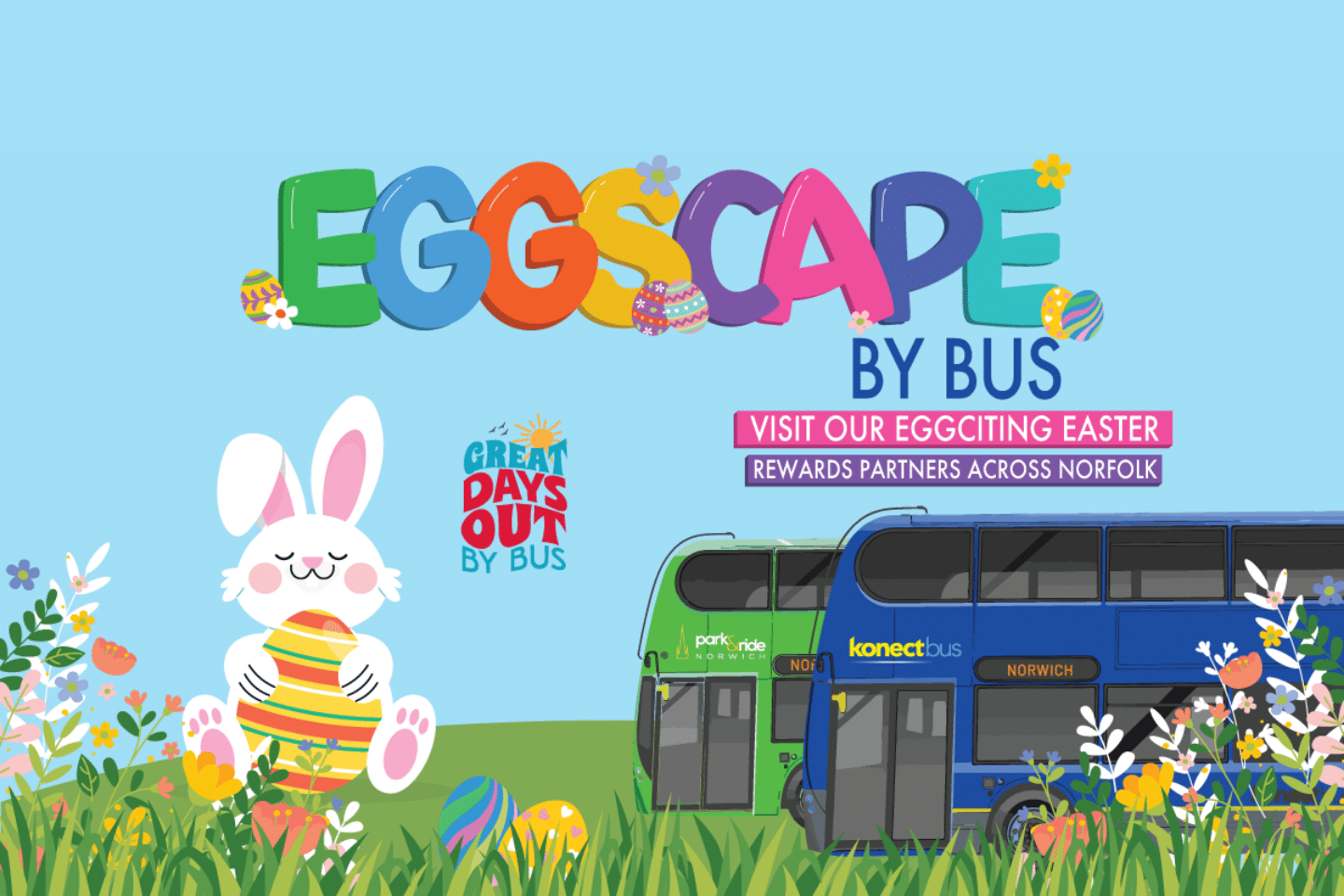 Go East Anglia’s Konectbus delivers eggciting Easter Deals with app