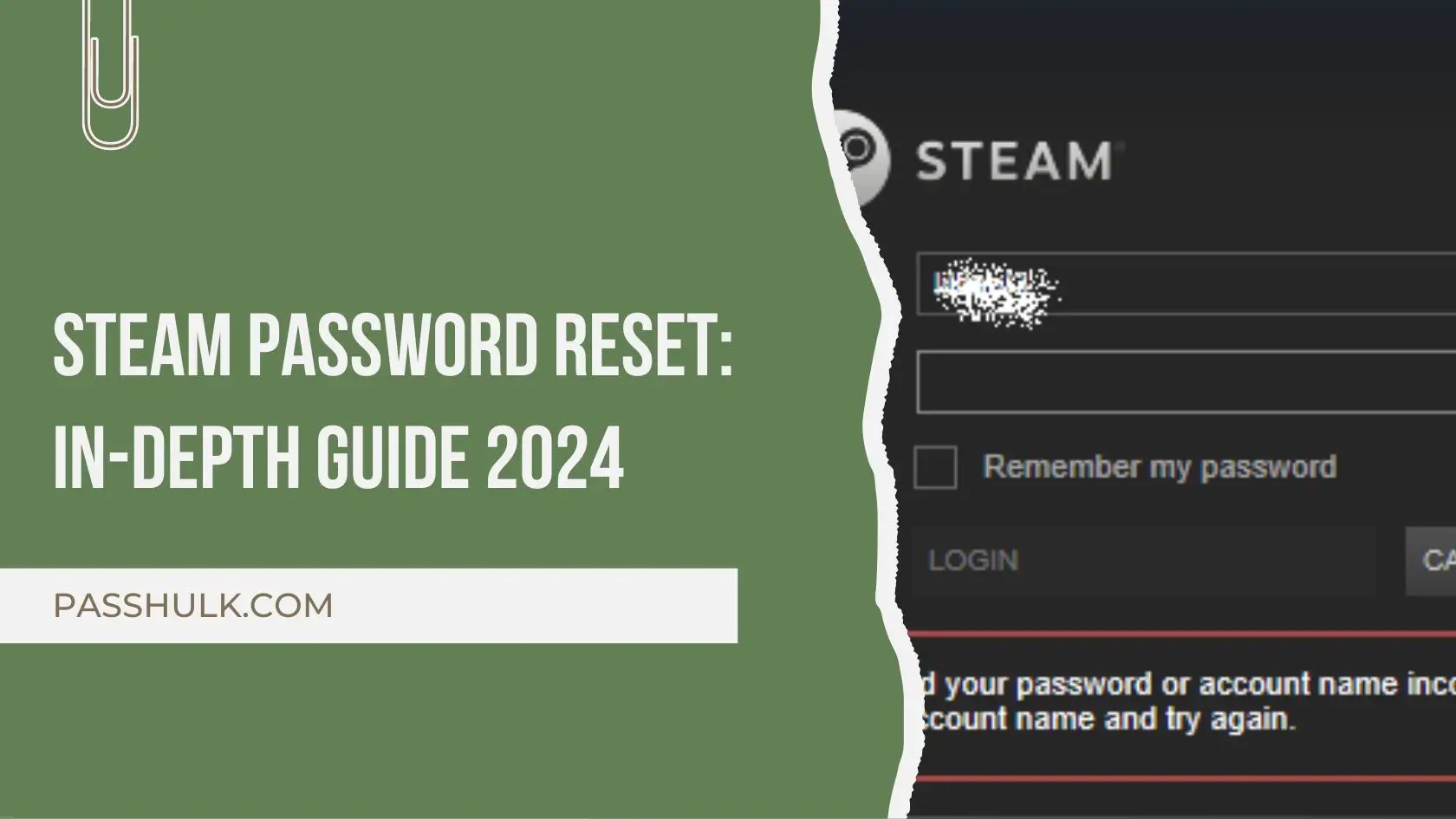 Steam Password Reset InDepth Guide 2024