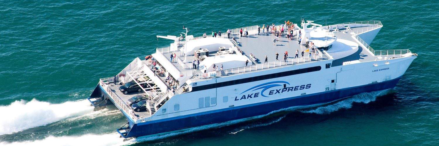Lake Express Ferry Crossing Lake Michigan Passing Thru For the