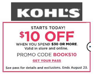 Kohl S Coupon Codes 10 Off 30 Purchase Extra 20 Off