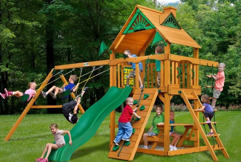 Cedar Summit Wooden Swing Set under 1300 (Usually over 2000)