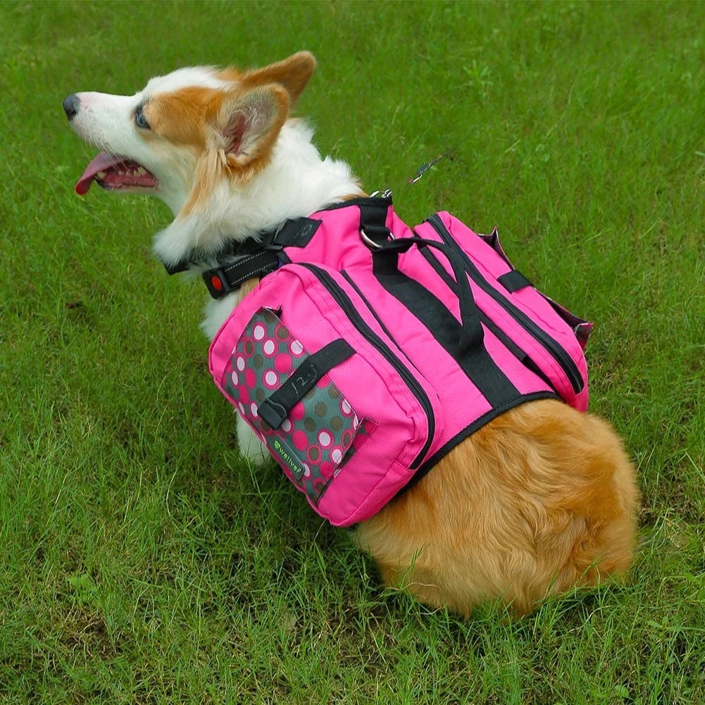 40 OFF Dog Saddle Bag Backpack (Great for Hiking with Your Dog!)