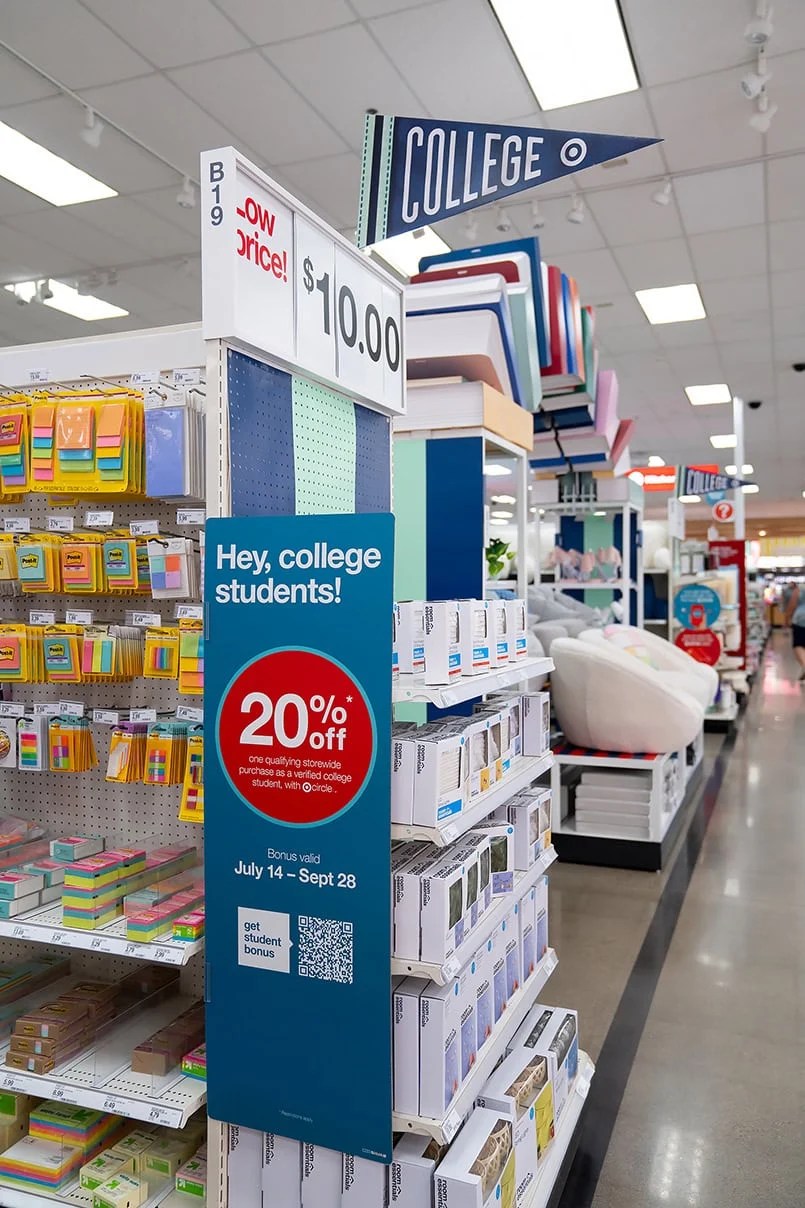 target student discount