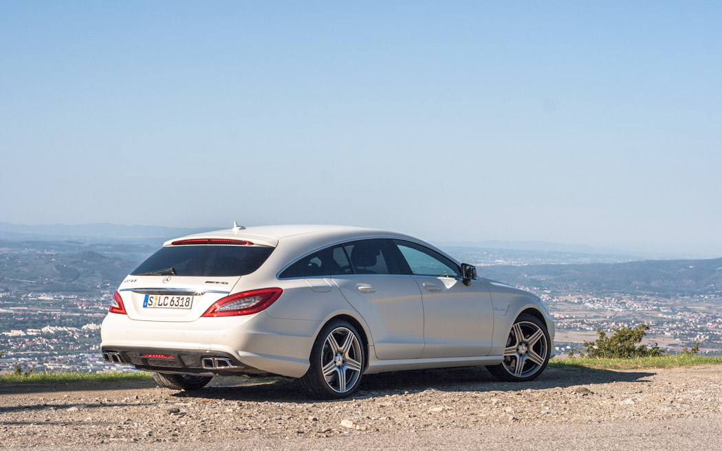 Der MuscleKombi Unterwegs im Mercedes CLS 63 AMG Shooting Brake