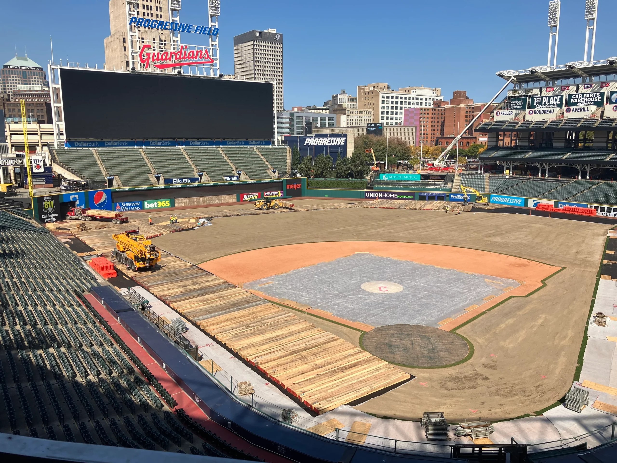 Images des rénovations spectaculaires au Progressive Field de