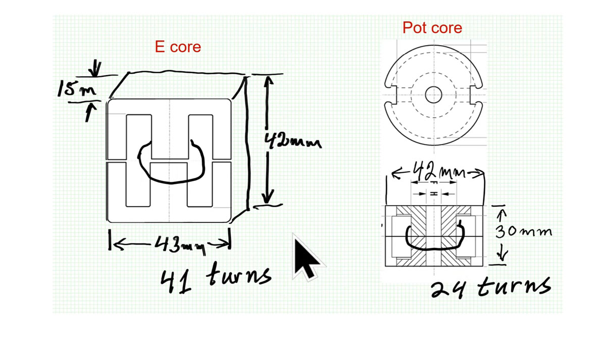 Approximate Inductor Design Using Two Alternative Cores
