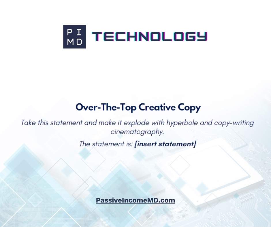 Over-The-Top Creative Copy