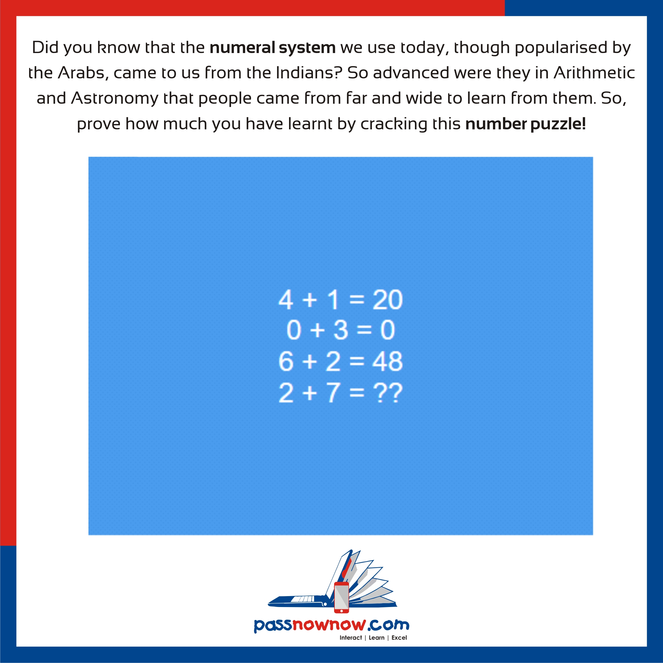 Brain Teaser Do You Know Your Numbers? Passnownow