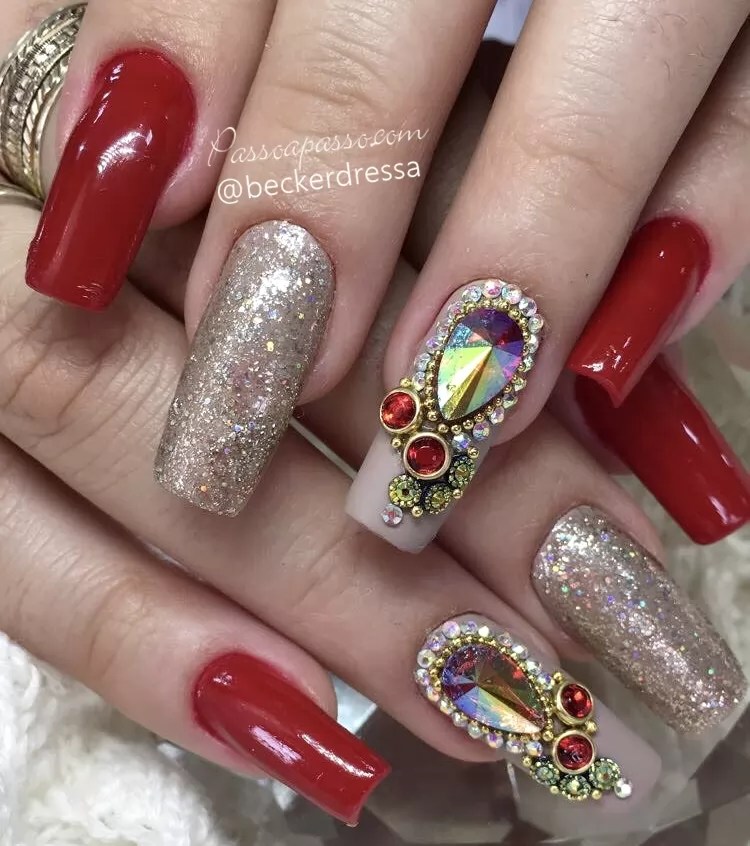 Unhas de natal Desenho, dicas e lindas fotos de Unhas natalinas