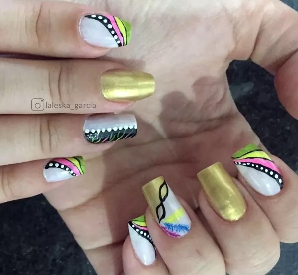 Unhas decoradas para carnaval 2018 (Lindíssimos, fotos e tutoriais)