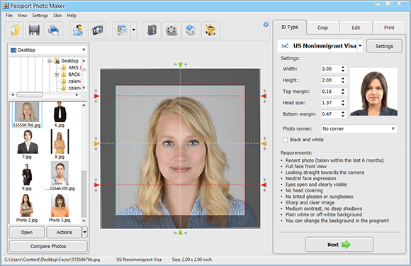 Visa Photo Tool for 130+ Countries. Take Visa Photo at Home!
