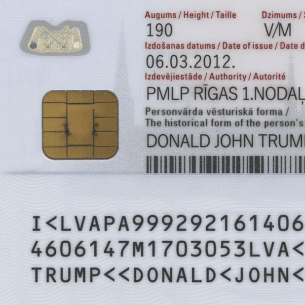 Latvia ID Card 2012 PSD Template — buy editable Latvia ID Card