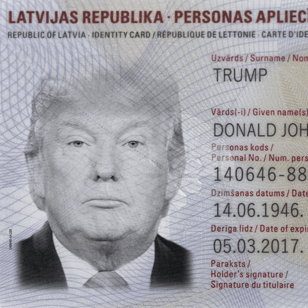 Latvia ID Card 2012 PSD Template — buy editable Latvia ID Card