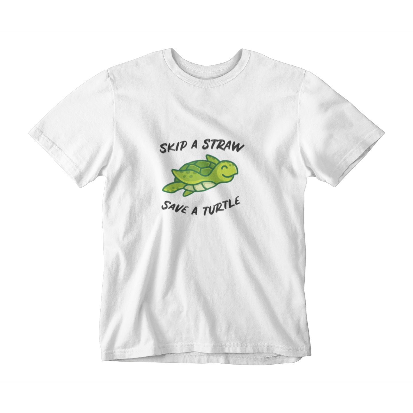 "Skip a straw Save a turtle" Tshirt Passport Ocean