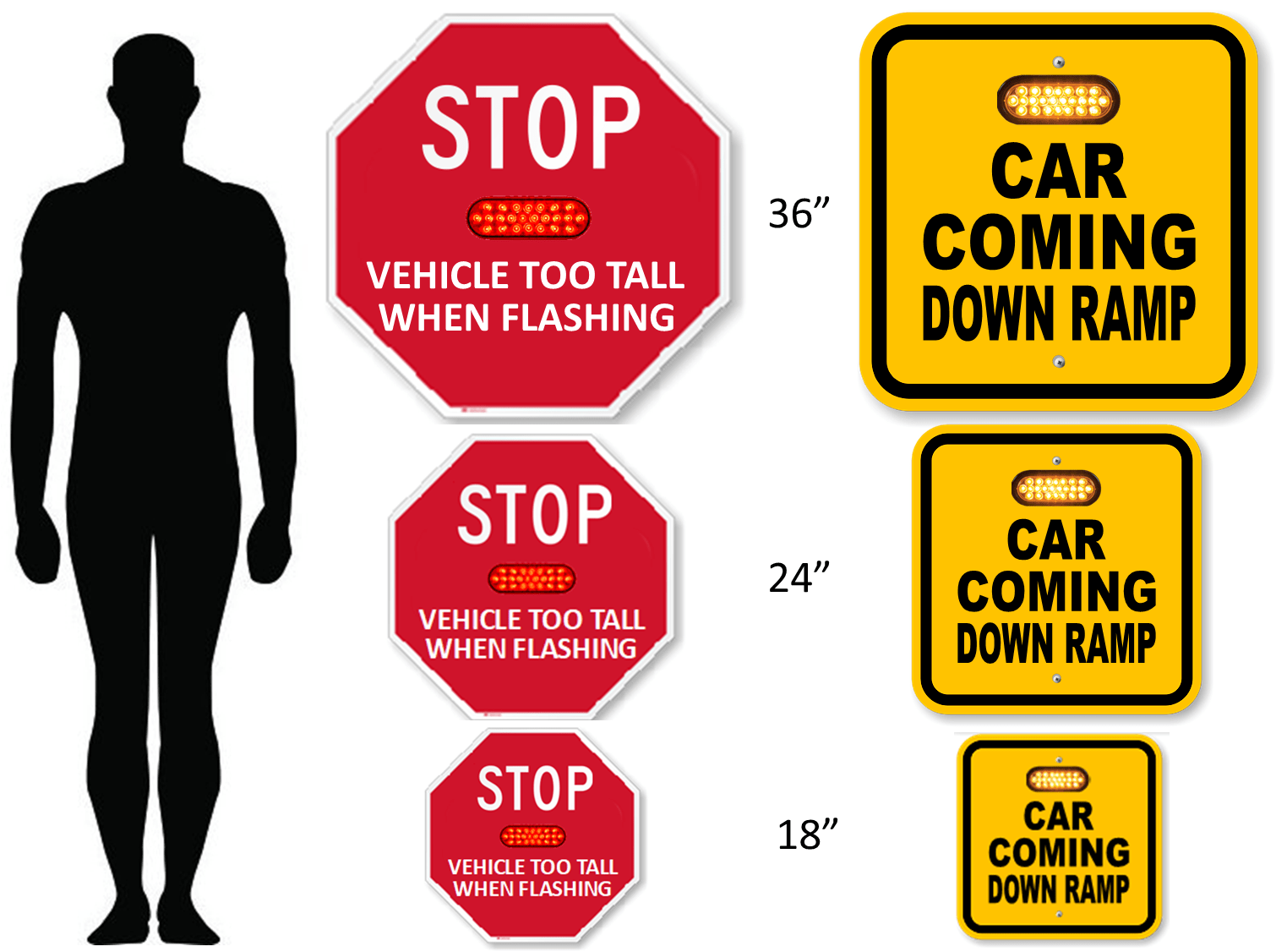 Custom Parking Warning Systems PASS Signs